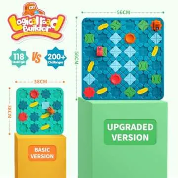 Kids Toys STEM Board Games - Large Size Logical Road Builder Educational Brain Teasers Puzzles Toys, Preschool Learning Montessori Big Board Maze Birthday Gifts Kids Boys Girls Age 4-8 Year Old
