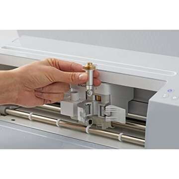 Cricut Rotary Blade + Drive Housing, Hard and Durable Cutting Blade with Drive Housing, Cuts Delicate Papers & Unbacked Fabric for Personalized Projects, Compatible with Cricut Maker Cutting Machine