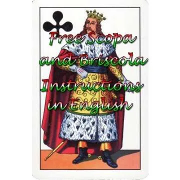 Napoletane 97/38 Modiano Regional Italian Playing Cards. Authentic Italian Deck.