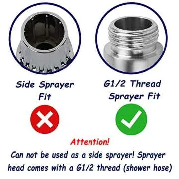 AVAbay Chrome Finish Dual Mode Bidet Sprayer Head