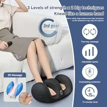 Oioll Foot Massager with Heat - Deep Tissue Relief for All