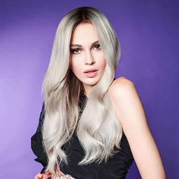 Fanola No Yellow Mask, 11.8 oz - Purple Toning Mask to Remove Yellow Tones & Brassiness from Blonde, Silver, Gray, Highlighted and Bleached Hair