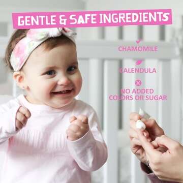 Jack N' Jill Baby Gum and Tooth Gel - Natural Teething Relief Gel for Babies, Gentle Formula with Chamomile and Calendula, No Added Sugars or Colors, Suitable for 4 Months and Up - 15 g