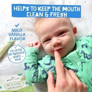 Jack N' Jill Baby Gum and Tooth Gel - Natural Teething Relief Gel for Babies, Gentle Formula with Chamomile and Calendula, No Added Sugars or Colors, Suitable for 4 Months and Up - 15 g