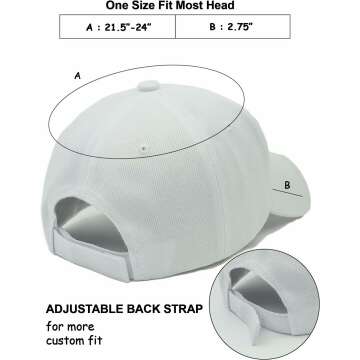 Adjustable Structured Baseball Cap for Outdoor Fun