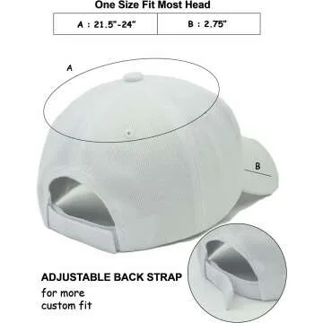 Adjustable Structured Baseball Cap for Outdoor Fun