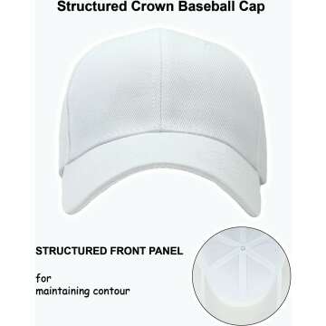 Adjustable Structured Baseball Cap for Outdoor Fun