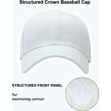 Adjustable Structured Baseball Cap for Outdoor Fun