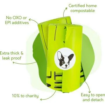 Home Compostable Dog Poop Bags - 240 Count