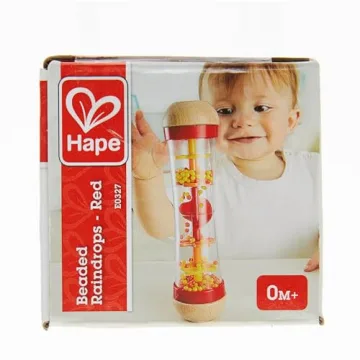 Hape Beaded Raindrop Rattle Musical Toy for Infants