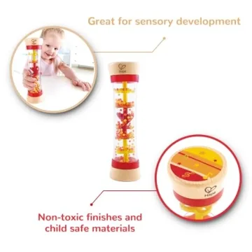 Hape Beaded Raindrop Rattle Musical Toy for Infants
