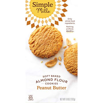 Simple Mills Gluten-Free Peanut Butter Cookies, 3-Pack