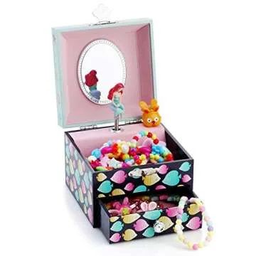 RR Kids Musical Jewelry Box with Mermaid Theme for Girls