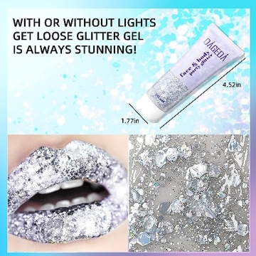 DAGEDA Body Glitter Gel - Holographic Shimmer for All Occasions