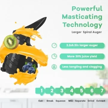 Cold Press Juicer 400w with Easy Clean & High Yield