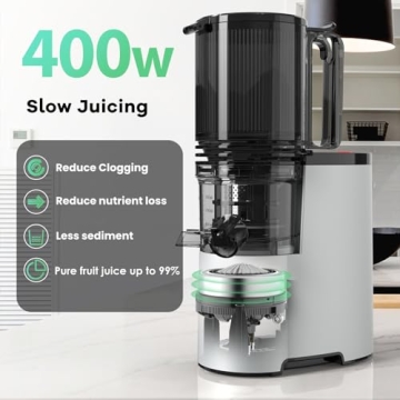Cold Press Juicer 400w with Easy Clean & High Yield