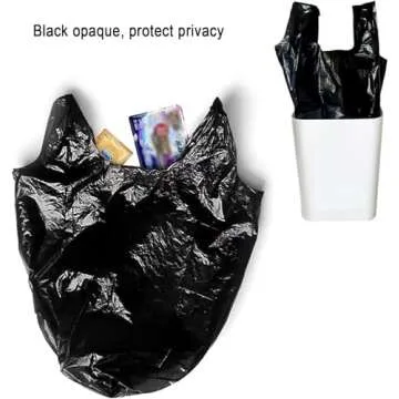 KRIZJUES Small Black Trash Bags for Home and Outdoor Use