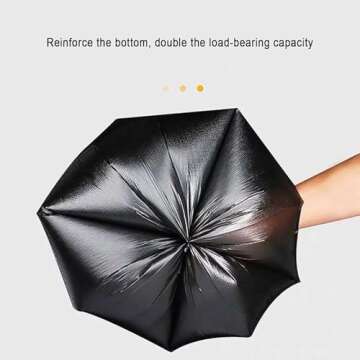 Small Trash Bags, Strong Black Garbage Bags, Unscented Thicken Bin Liner Suitable for Bedroom Home Kitchen 6 Gallon 120 Count