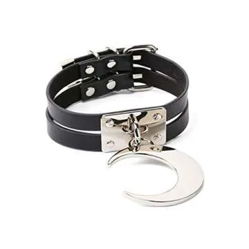 Killstar Noctrina Gothic Moon Choker for Alternative Styles