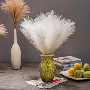 CEMABT Glass Vase for Flowers, Multicolor Gold Glass vase, Unique Handmade Tempered Cracked Mosaic Vase for Artificial Flowers Pampas Grass，Home Decor, Wedding