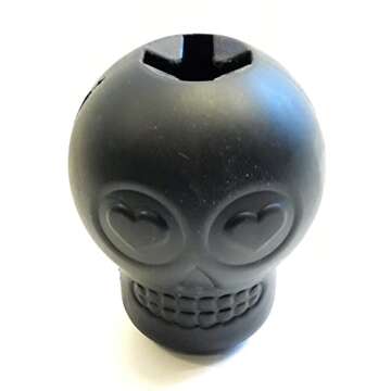 SodaPup MuttsKickButt Skull – Durable Dog Treat Dispenser & Chew Toy Made in USA from Non-Toxic, P...