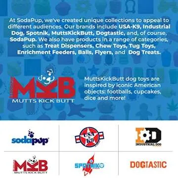 SodaPup MuttsKickButt Skull – Durable Dog Treat Dispenser & Chew Toy Made in USA from Non-Toxic, Pet Safe, Food Safe Natural Rubber for Mental Stimulation, Problem Chewing, Calming Nerves & More