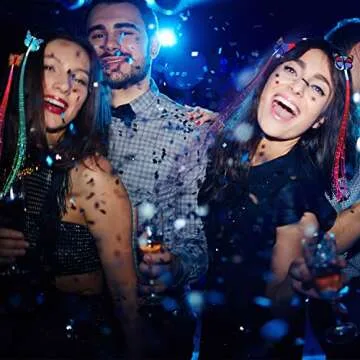 M.best 12pcs Butterfly Hair Clips, Led light Fiber Optic Hair Braid Barrettes for Girl and Women Party Favors, Assorted Color