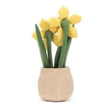 Jellycat Amuseables Daffodil Pot Plush Toy for Gifting