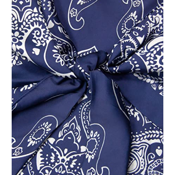 Women's Paisley Print Tie Back Crop Top for Summer Fun