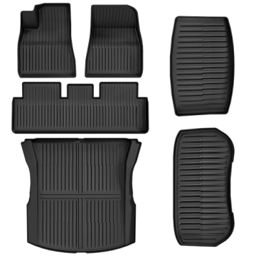 YITAMOTOR Floor Mats for 2024 Tesla Model 3 Highland, All-Weather Durable Mats with Cargo Liner Set