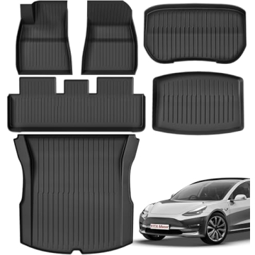 YITAMOTOR Floor Mats for 2024 Tesla Model 3 Highland Set