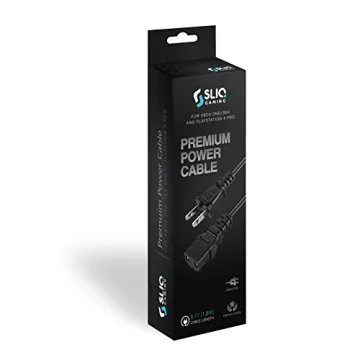 Sliq Gaming 2 Prong AC Power Cable for Xbox and PS4