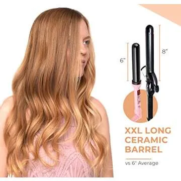 Le Angelique 1.25 Inch Curling Iron for Long Hair