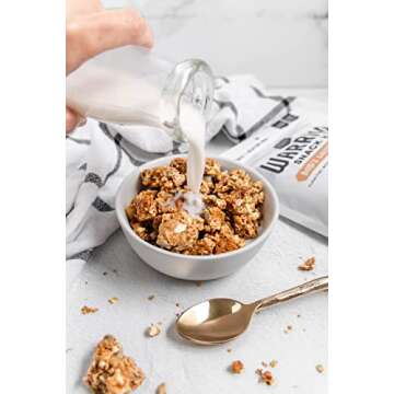 BeeFree Warrior Mix Gluten Free Granola - Chunky Granola Bites | Paleo Granola, Low Carb, Grain Free, Preservative Free, Oat Free | Granola for Yogurt, Low Calorie Snacks | Bob's Salted Caramel, 20 Ounce Bag