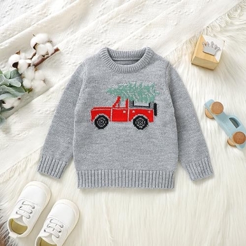 Karwuiio Toddler Baby Christmas Sweater for Kids
