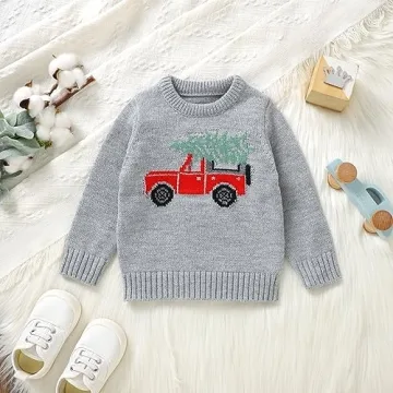 Karwuiio Toddler Baby Christmas Sweater for Kids