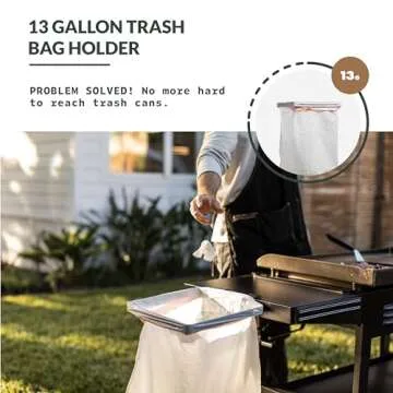 MOAT Griddle Caddy for Grilling with Trash Bag Holder