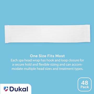 Disposable Stretchable Headband with Closure, 48 Ct.
