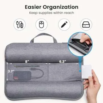 HUANUO Portable Laptop Lap Desk with Cushion & Storage