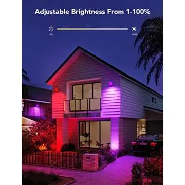 Govee Outdoor Lights, Flood Lights Uplight 2 in 1, LED Low Voltage Landscape Lighting, IP65 Pathway Lights with App Control, Garden Yards, Holiday Decor, Wired 4 Pack