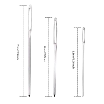 Large-Eye Blunt Needles for Easy Yarn Sewing & Crafting