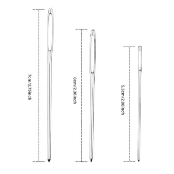 Large-Eye Blunt Needles for Easy Yarn Sewing & Crafting