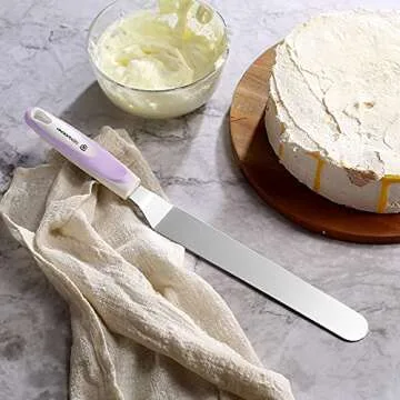 Angled Icing Spatula Set - 3 PCS for Baking