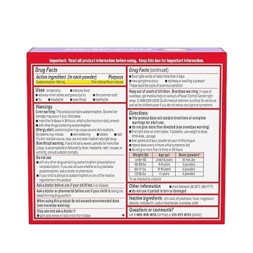 Tylenol Children's Dissolve Powder Packets, 30 Count Wild Berry