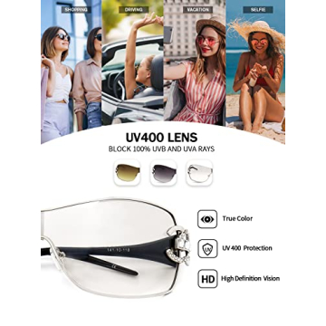 Zeelool Y2K Sunglasses for Women in Silver Wrap Around Style