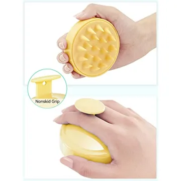 HEETA Scalp Massager with Silicone Bristles for Healthy Hair