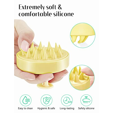 HEETA Scalp Massager with Silicone Bristles for Healthy Hair