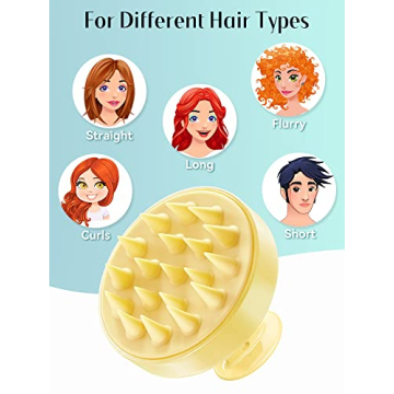 HEETA Scalp Massager with Silicone Bristles for Healthy Hair