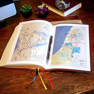 CSB Verse-by-Verse Reference Bible, Brown Bonded Leather, Black Letter, Presentation Page, Cross-References, Full-Color Maps, Easy-to-Read Bible Serif Type