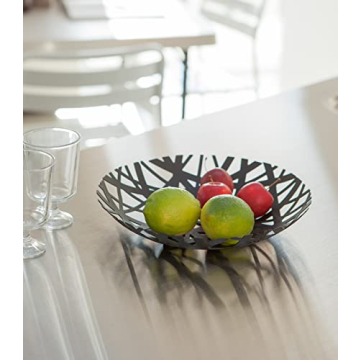 Yamazaki Home Fruit Bowl Steel One Size Black